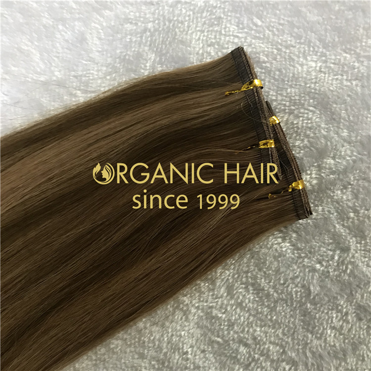 highlighted ombre flat wefts for sale new hair extensions H139